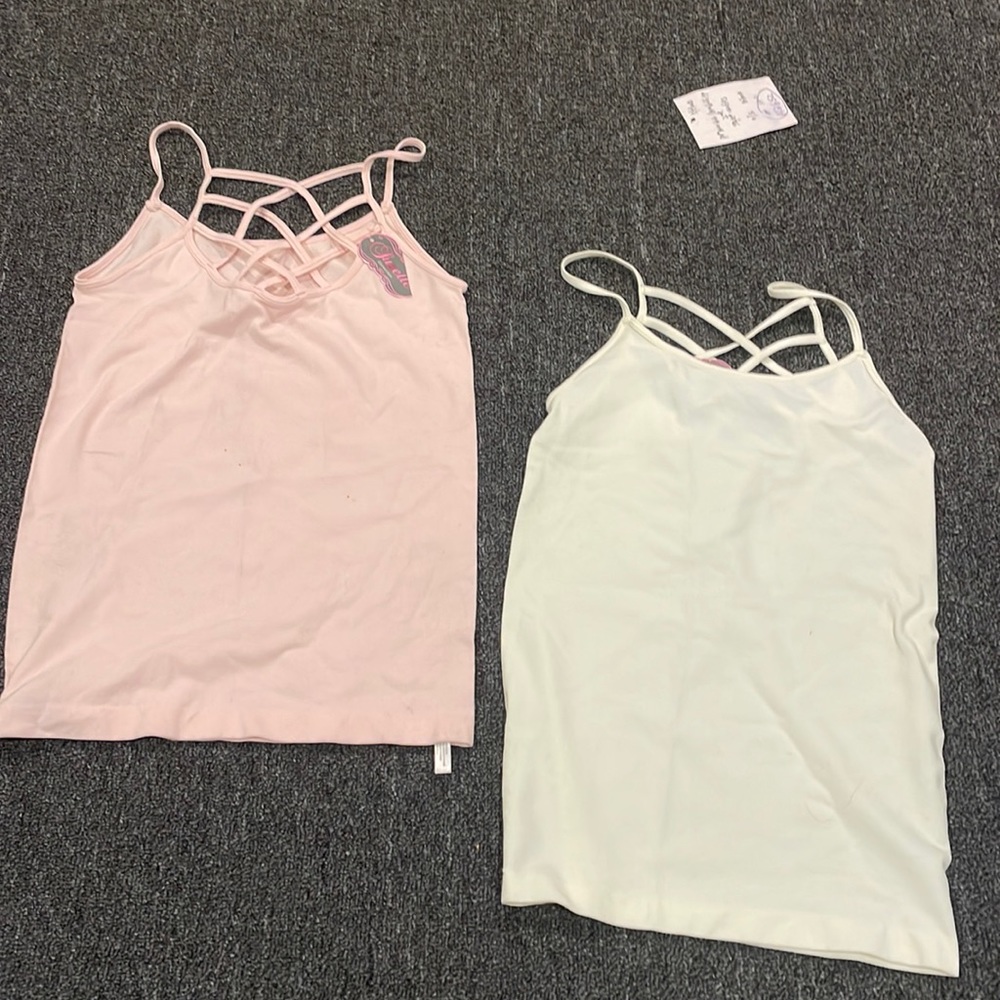 Suzette tank bundle brand new pink and white OS